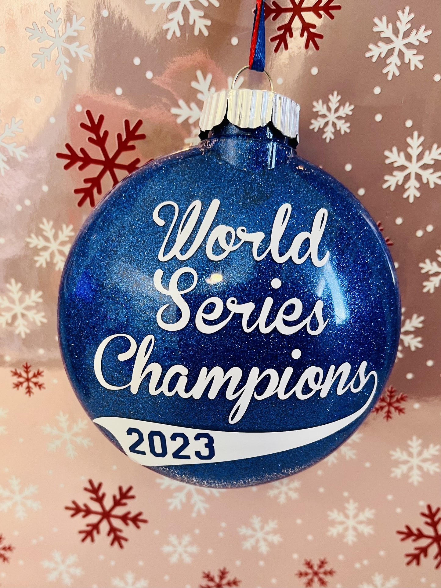 World Series Champions 2023 Texas Rangers Ornament