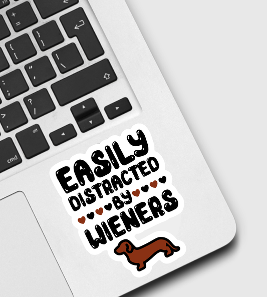 Easily Distracted By Dachshunds Sticker