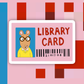 Library Card Reading Sticker