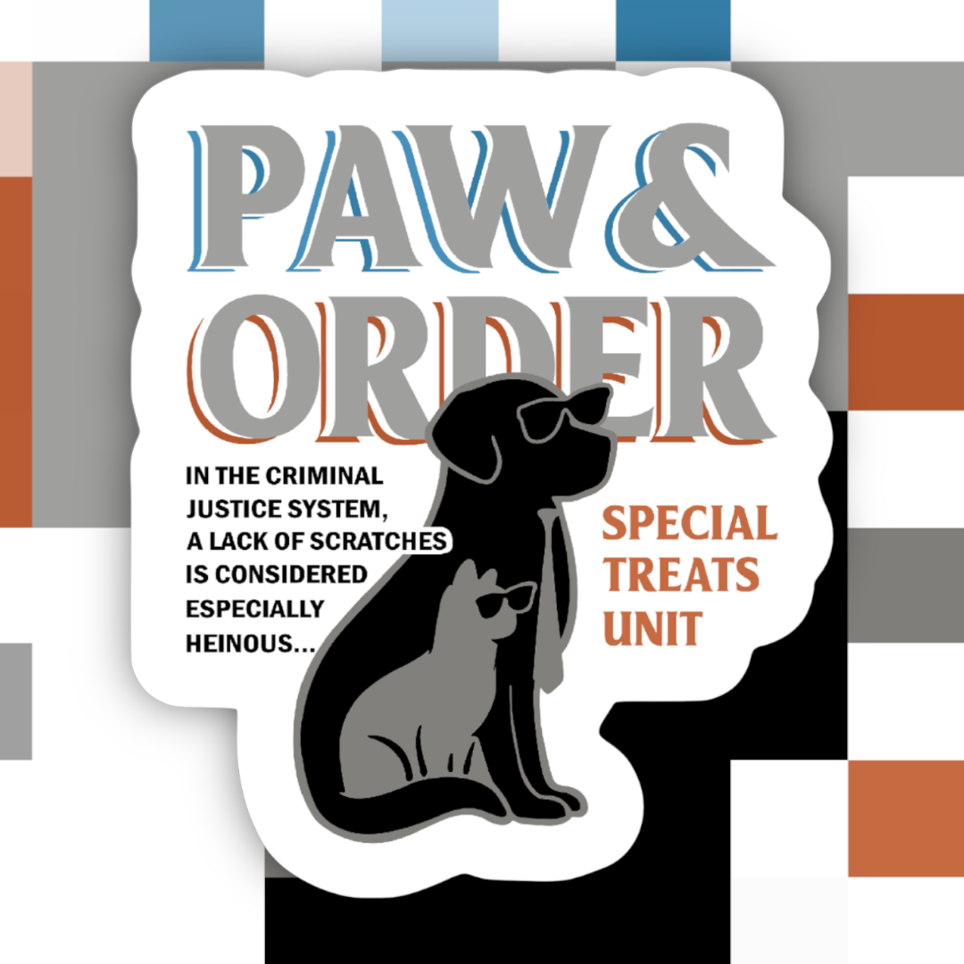 Paw and Order Special Treats Unit Sticker