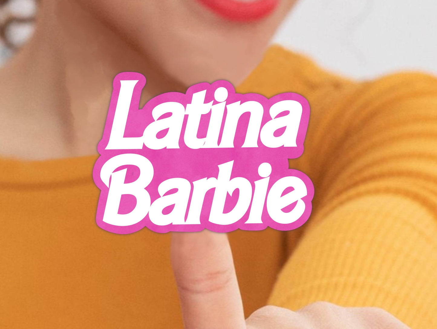 Latina Barbie Waterproof Vinyl Sticker