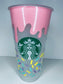 Sprinkle Drip / Ice Cream Drip / CupCake  Starbucks Venti Cold Cup